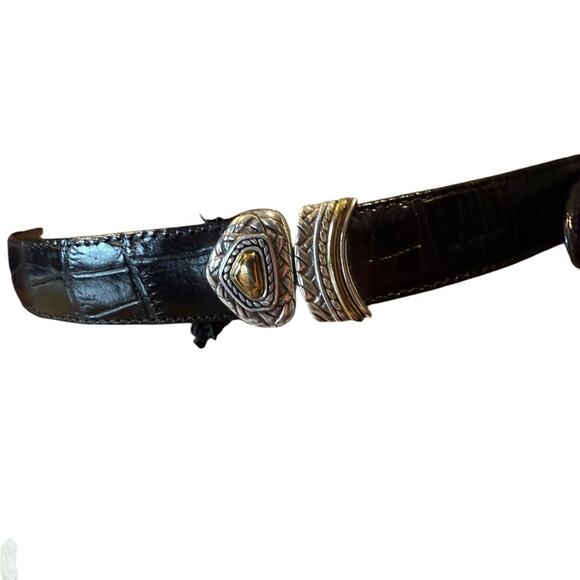 Brighton Womens Medium/Large Elegant Brown/Black Reversible Leather Belt main image 6